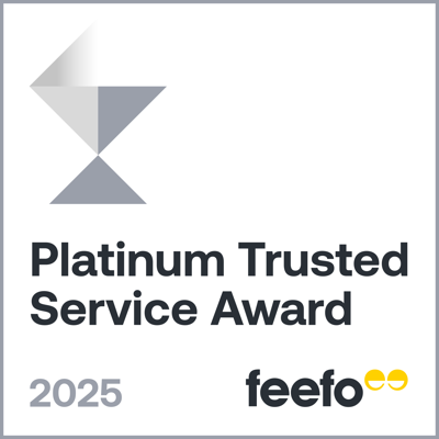 Feefo Platinum Trusted Service Award 2025